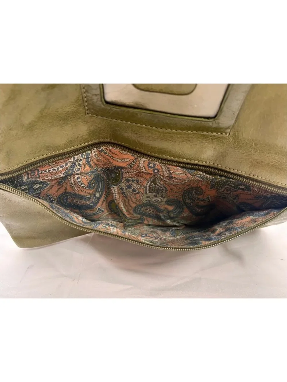 HOBO International Olive Green Clutch Ring Hardware